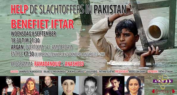 Help de slachtoffers in Pakistan