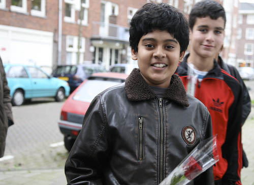 Herdenking bij het Kindermonument