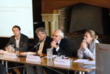 Van links naar rechts: Jurjen Hoekstra, Anjo Harryvan, Jan Schinkelshoek en Hilde Reiding.