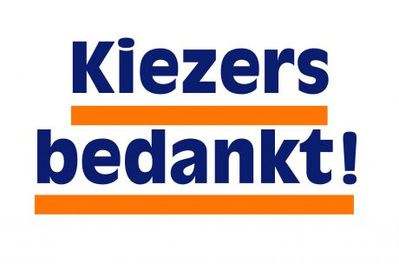 Kiezers bedankt