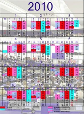 De kalender van het Europees Parlement